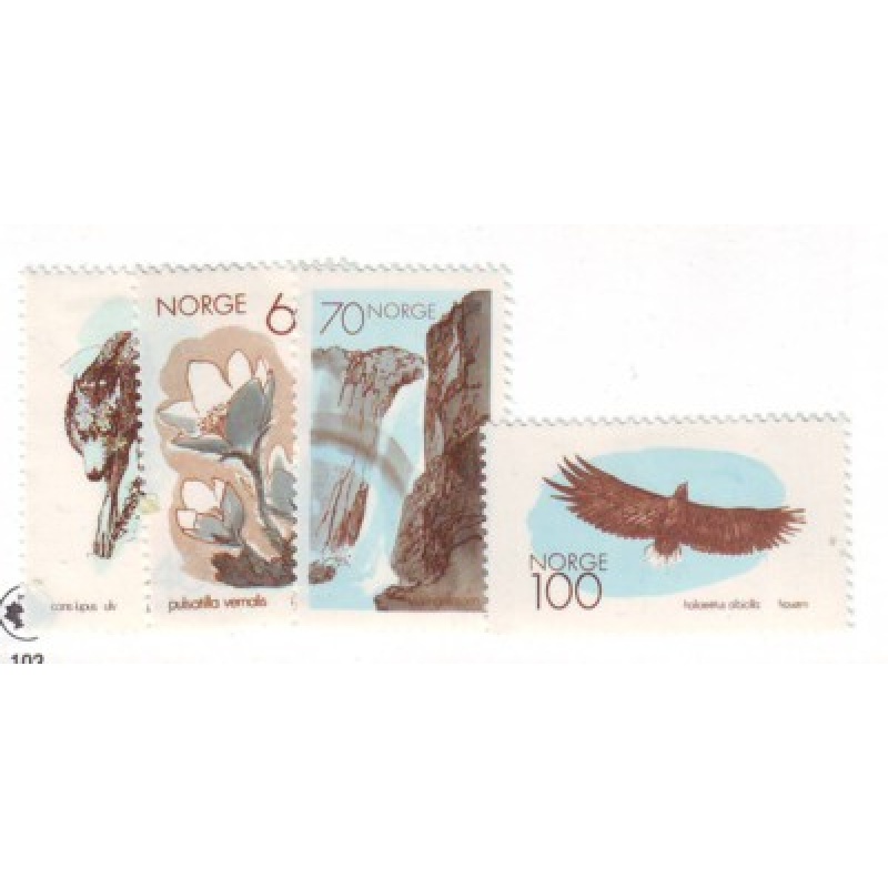Norway Sc 551-54  1970 European Nature Conservation Year stamp set mint NH