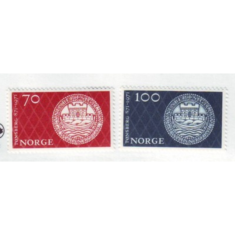 Norway Sc 568-569 1971 Tonsberg 1100th Anniversary stamp set mint NH