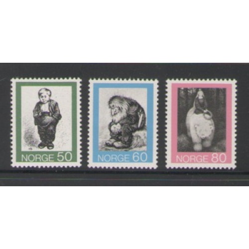 Norway Sc 599-901 1972 Kittelsen Illustrations stamp set mint NH