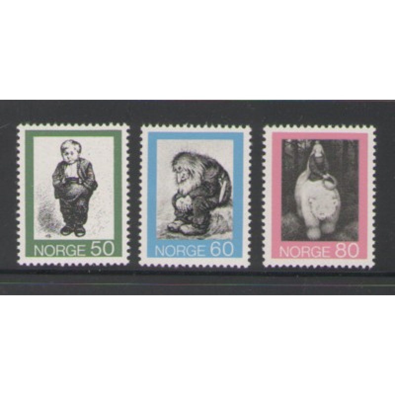 Norway Sc 599-901 1972 Kittelsen Illustrations stamp set mint NH