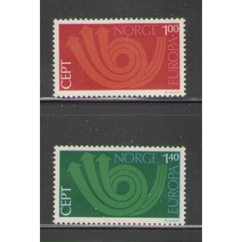 Norway Sc 604-05 1973 Europa  stamp set mint NH