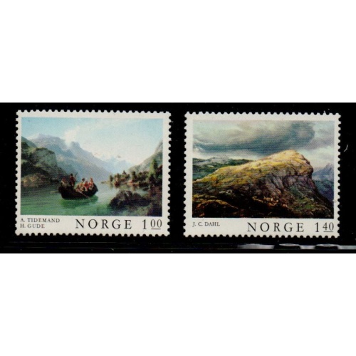 Norway Sc 633-634 1974 Paintings stamp set mint NH