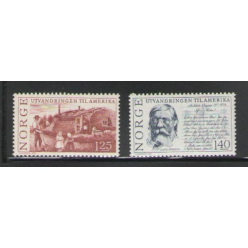 Norway Sc 658-659 1975  Emigration to America stamp set mint NH