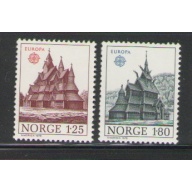 Norway Sc 727-28 1978 Europa stamp set mint NH