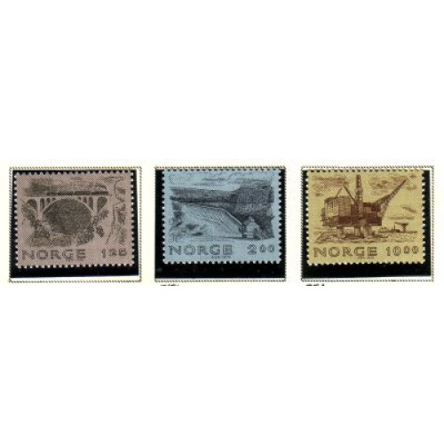 Norway Sc 750-752 1979 Norwegian Engineering  stamp set mint NH