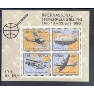 Norway Sc 753 1979 NORWEX &#039;80 Philatelic Exhibition stamp sheet mint NH