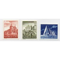 Norway Sc 772-74 1981 Buildings stamp set mint NH