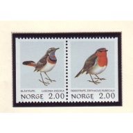 Norway Sc 800-01 1982 Birds stamp set mint NH