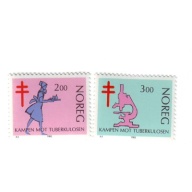 Norway Sc 802-03 1982 Tuberculosis stamp set mint NH