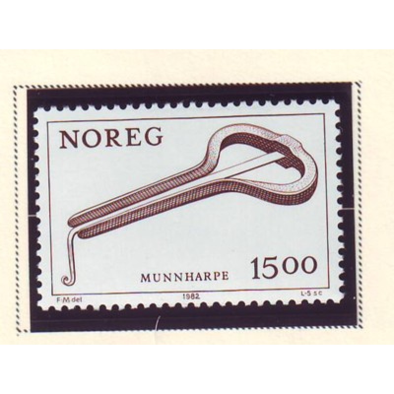 Norway Sc 804 1982 Jew&#039;s Harp stamp mint NH