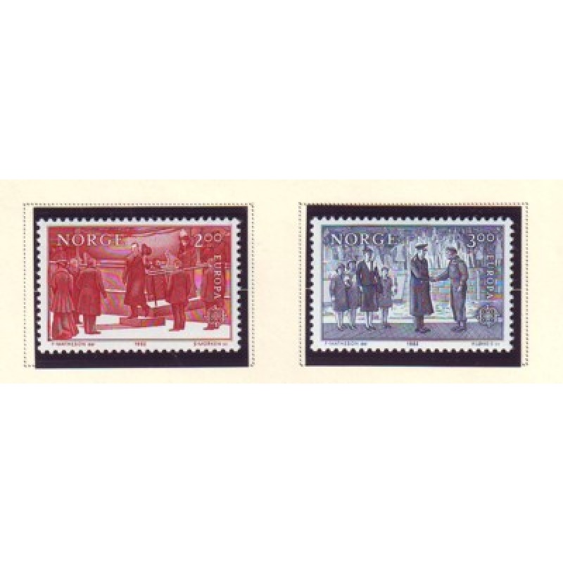 Norway Sc 805-06 1982 Europa  stamp set mint NH