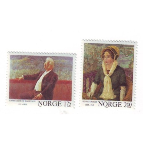 Norway Sc 810-11 1982 Paintings stamp set mint NH