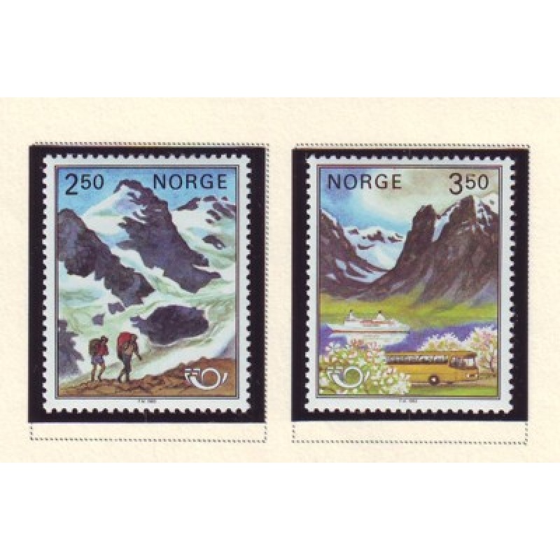 Norway Sc 819-20 1983 Nordic Cooperation stamp set mint NH