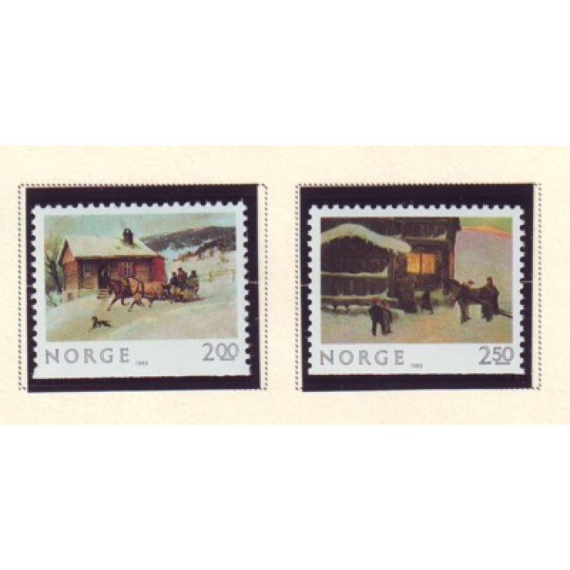 Norway Sc 831-32 1983 Christmas stamp set mint NH