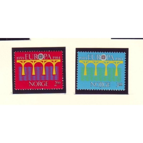 Norway Sc 841-42 1984 Europa stamp set mint NH