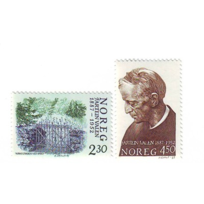Norway Sc 913-914 1987 Valen stamp set mint NH