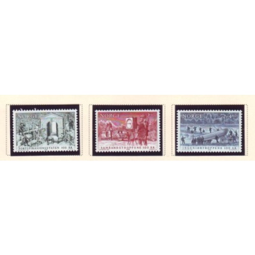 Norway Sc 925-7 1988  Defence Forces stamp set mint NH