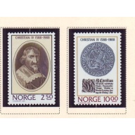 Norway Sc 932-33 1988  Christian IV stamp set mint NH