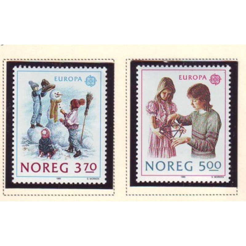 Norway Sc 942-43 1989 Europa  stamp set mint NH