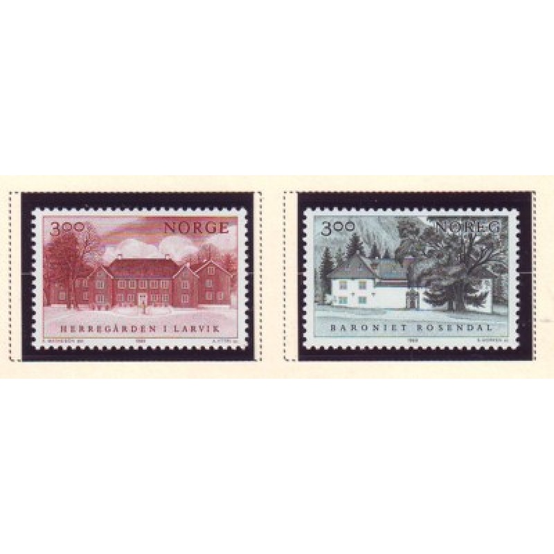 Norway Sc 950-951  1989 Manors stamp set  mint NH