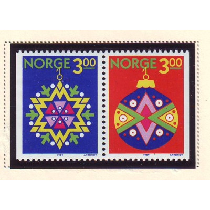 Norway Sc 952-53 1989  Christmas stamp set mint NH