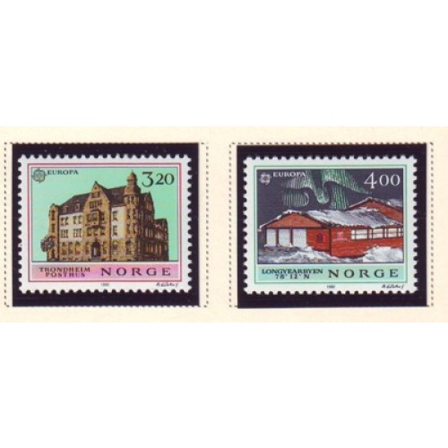 Norway Sc 980-81 1990 Europa  stamp set mint NH