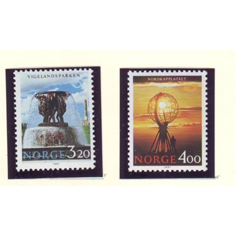 Norway Sc 995-6  1991 Tourism stamp set mint NH