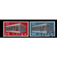 Norway Sc 533-34 1969 Europa stamp set used