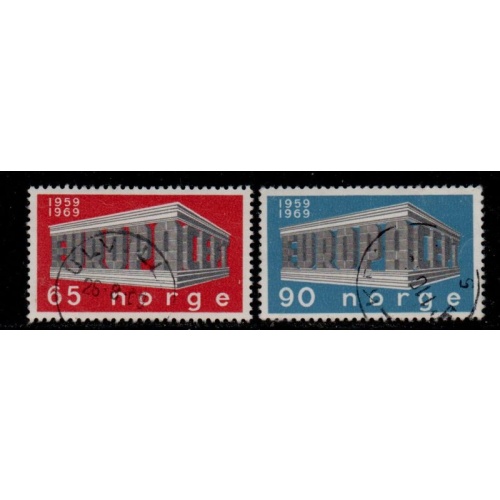 Norway Sc 533-34 1969 Europa stamp set used