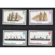 Pitcairn Island Sc 147-150 1975 Mailboats stamp set mint NH