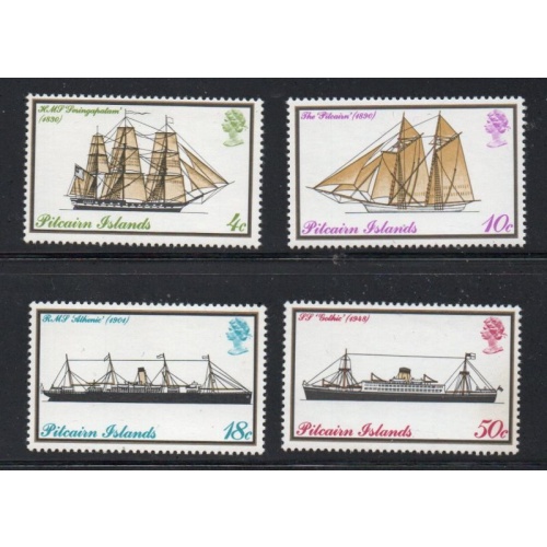 Pitcairn Island Sc 147-150 1975 Mailboats stamp set mint NH