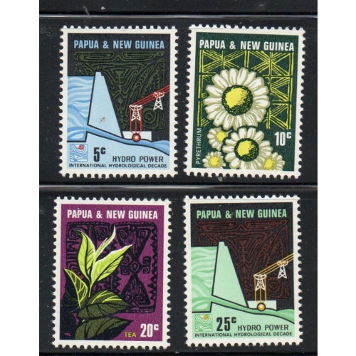 Papua New Guinea Sc 241-244 1967 Hydro Electric Project stamp set mint NH