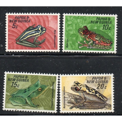 Papua New Guinea Sc 257-260 1968 Frogs stamp set mint NH