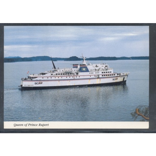 Queen if Prince Rupert B.C. Ferries Chrome post card unused