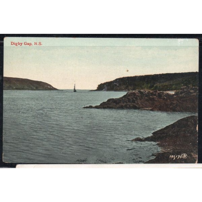 Early Valentine & Sons  Colour PC Digby Gap, N.S.. unused