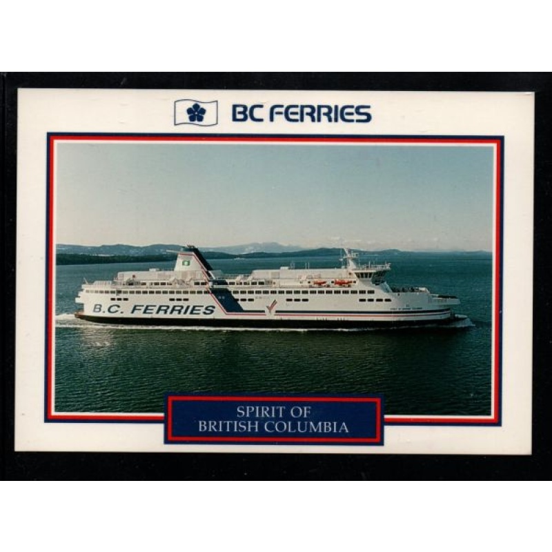Chrome pc Ferry "Spirit of British Columbia" unused