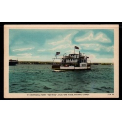 Colour pc International ferry "Agoming" Sault Ste Marie, Ont unused