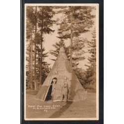 RPPC Sepia Tepee Pine Croft Camp, Pt Alexander, Can. unused
