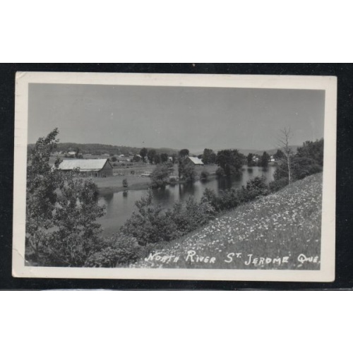 RPPC North River St Jerome, Que used 1962 to Montreal