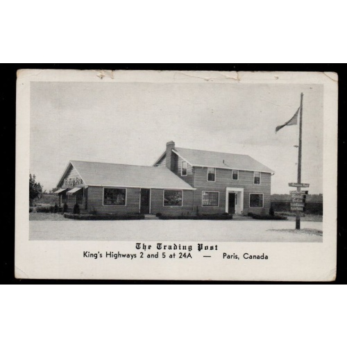 Black & Whte PC The Trading Post, Paris, Canada unused