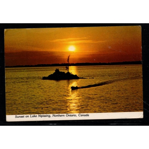 Chrome PC Sunset on Lake Nipissing used to Waterloo Ontario