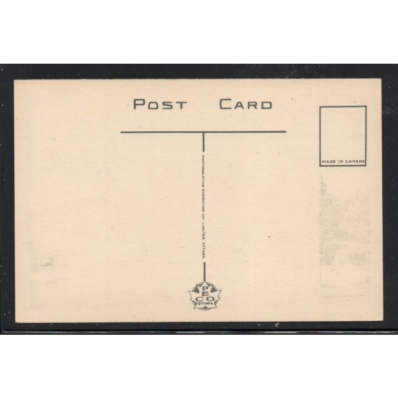PECO Linen era Colour postcard Parliament Buildings from Nepean Point, Ottawa unused