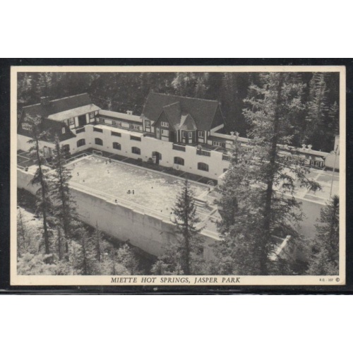 Black & White PC Miette Hot Spprings, Jasper Park, unused