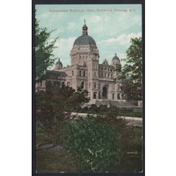 Valentine & Sons Colour PC Governement Building, Victoria, B.C.  used 1909