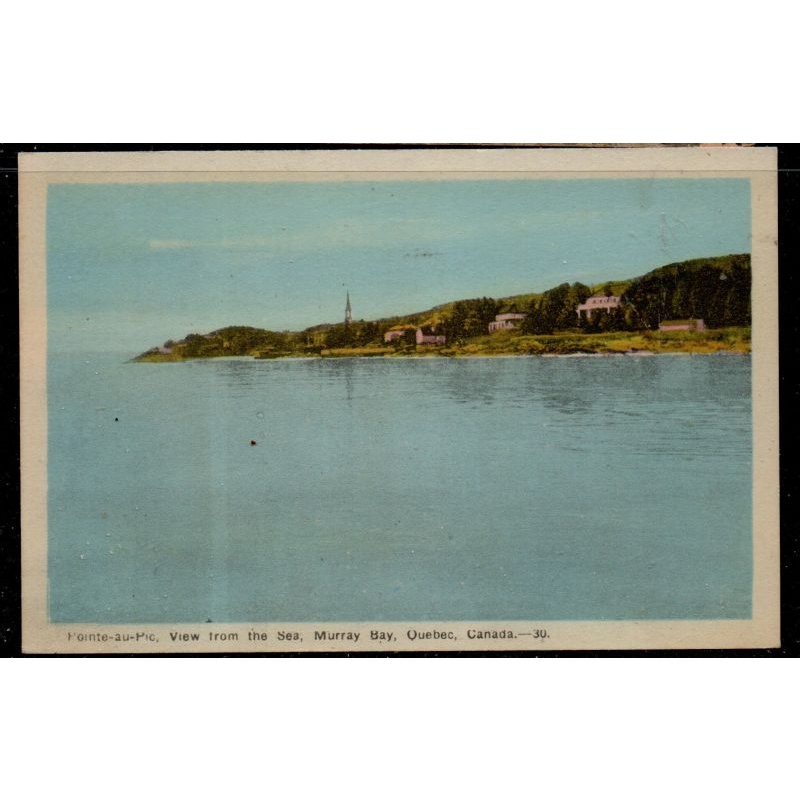 Colour Peco PC Pointe-Au-Pic Sea view Murray Bay Quebec unused
