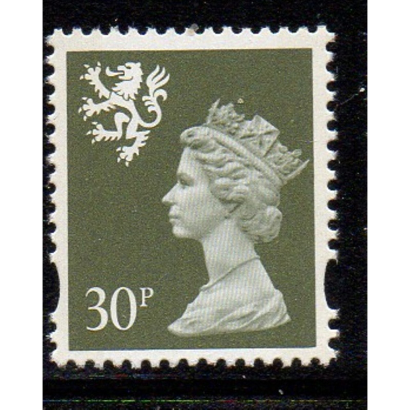 G.B Scotland  Sc SMH67 1993 30p olive green QE II Machin Head stampmint NH