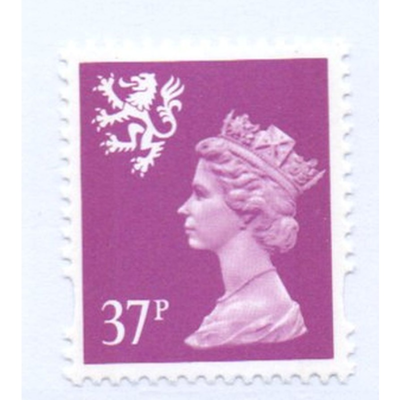 G.B Scotland  Sc SMH87 1997 37p bright rose lilac QE II Machin Head stampmint NH