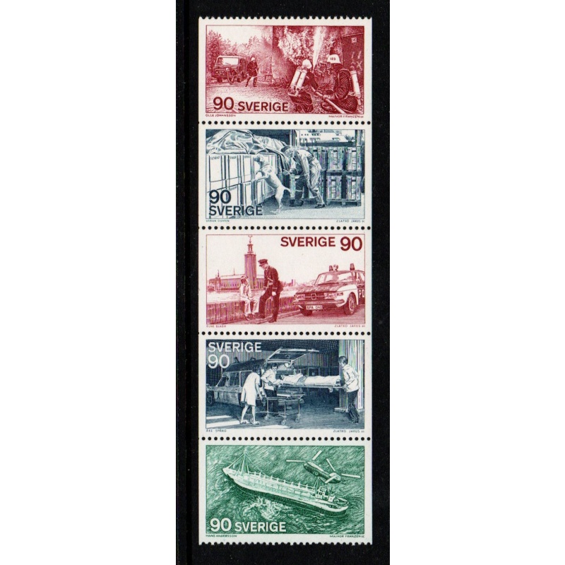 Sweden Sc 1129-33 1975 Public Service Organizations stamp set mint NH