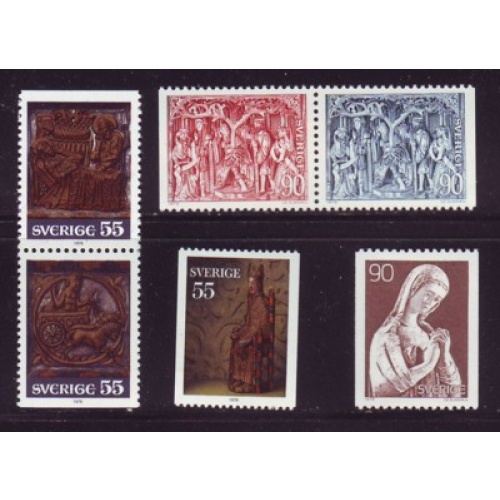 Sweden Sc 1143-1148 1975 Christmas stamp set mint NH