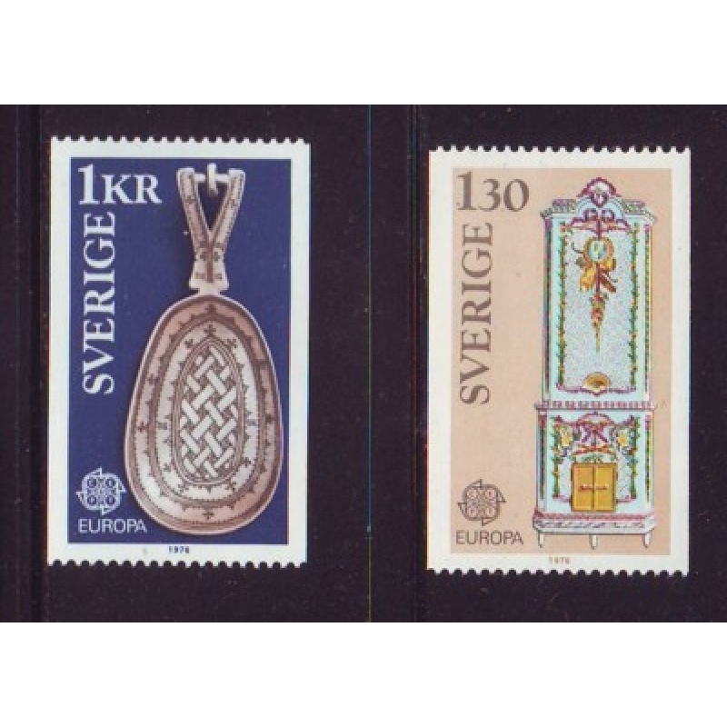 Sweden Sc 1159-60 1976 Europa stamp set mint NH